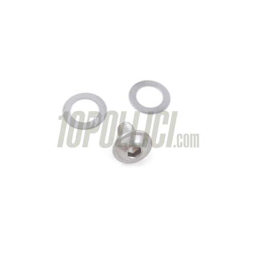 Perno FRT doppio o-ring per selettore marce Vespa 50, 90, 125 Primavera, ET3 - innesto poligonale, senza spina conica