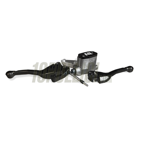 Front brake master cylinder and clutch lever VB-11 set OTTOPUNTOUNO Vespa PK - CNC aluminium, Ø 11mm - Black edition
