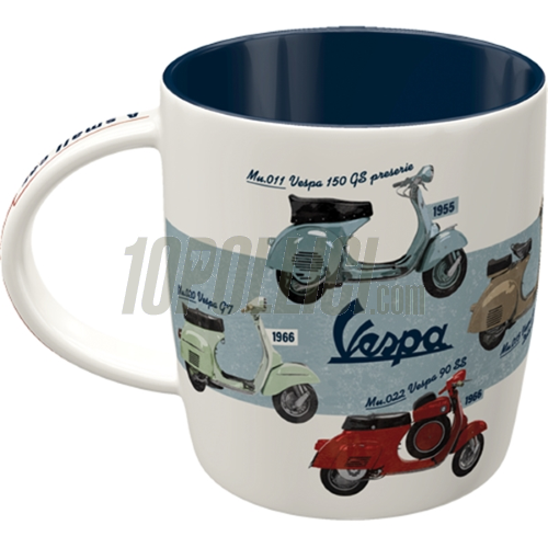 Tazza mug Vespa Model Chart