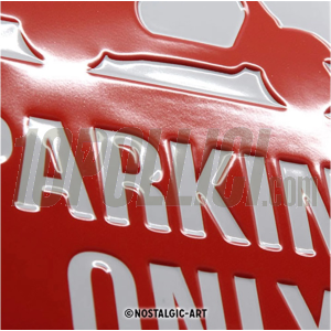 Metal plaque "Vespa Parking Only"