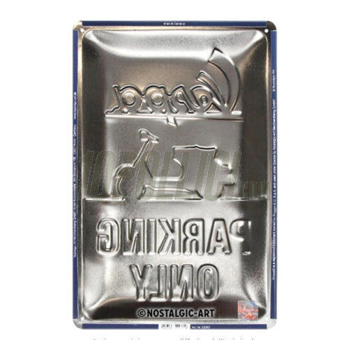 Metal plaque "Vespa Parking Only"