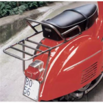 Portapacchi posteriore CLASSIC Vespa VNB, GT, GTR, Super, TS, VBB, GL, Sprint, 160 GS 2°, 180 SS, Rally - cromato