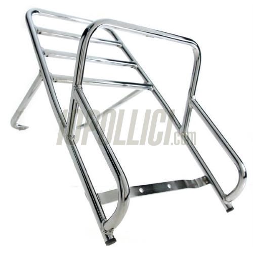 Portapacchi posteriore CLASSIC Vespa VNB, GT, GTR, Super, TS, VBB, GL, Sprint, 160 GS 2°, 180 SS, Rally - cromato