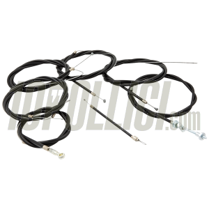 Kit cavi e guaine SIP PREMIUM con inserto in PE per Vespa PK S, SS, XL, ETS, Rush - nero