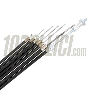 Kit cavi e guaine SIP PREMIUM con inserto in PE per Vespa PK S, SS, XL, ETS, Rush - nero