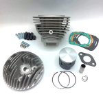 Racing cylinder VMC KAPPA-58 135cc 58x51, aluminium, Vespa Smallframe - cast aluminium cylinderhead with side spark plug - 2 piston rings