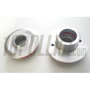 Exhaust silencer MD RACING Øe=70mm, inlet Ø=25mm, L=240mm, aluminium