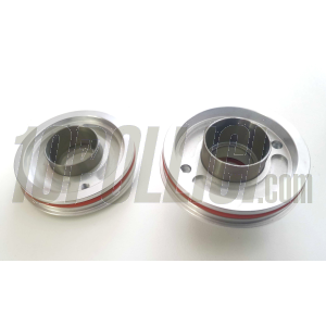 Exhaust silencer MD RACING Øe=70mm, inlet Ø=25mm, L=240mm, aluminium