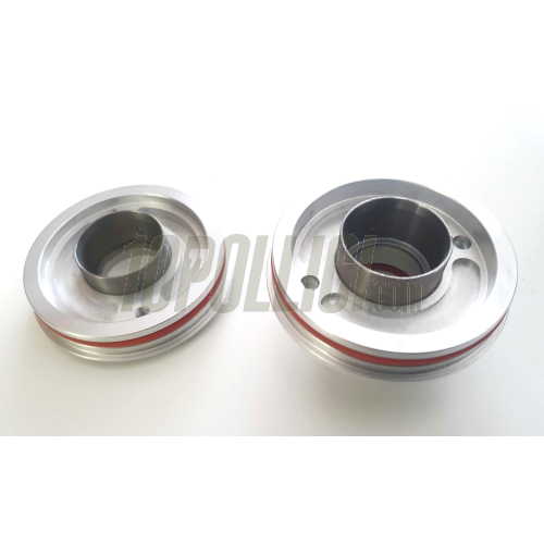 Exhaust silencer MD RACING Øe=70mm, inlet Ø=25mm, L=240mm, aluminium