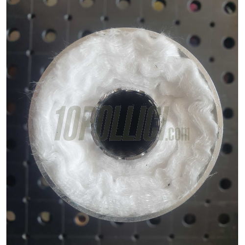 Exhaust silencer MD RACING Øe=70mm, inlet Ø=25mm, L=240mm, aluminium