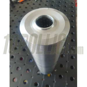 Exhaust silencer MD RACING Øe=70mm, inlet Ø=25mm, L=240mm, aluminium