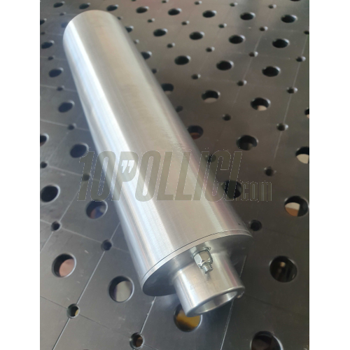 Exhaust silencer MD RACING Øe=70mm, inlet Ø=25mm, L=240mm, aluminium