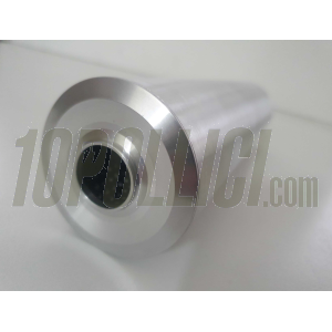 Exhaust silencer MD RACING Øe=70mm, inlet Ø=25mm, L=240mm, aluminium