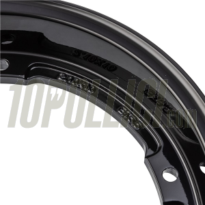 Alloy wheel rim MY SIP  2.10-10 Tubeless Vespa 50, 125 ET3 Primavera, PK, PX, T5 - shiny black 