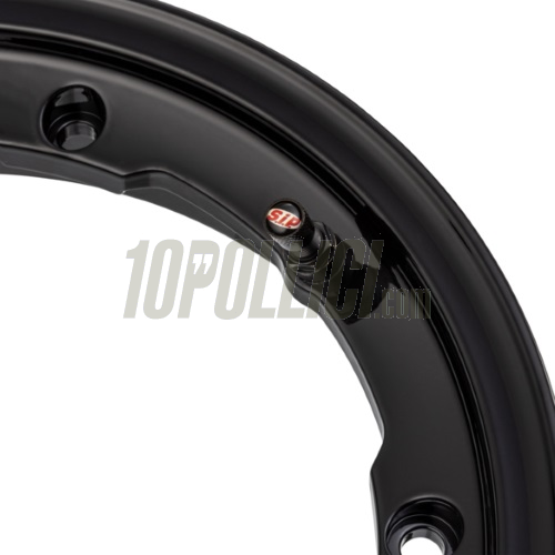 Alloy wheel rim MY SIP  2.10-10 Tubeless Vespa 50, 125 ET3 Primavera, PK, PX, T5 - shiny black 