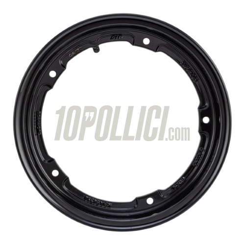 Alloy wheel rim MY SIP  2.10-10 Tubeless Vespa 50, 125 ET3 Primavera, PK, PX, T5 - shiny black 