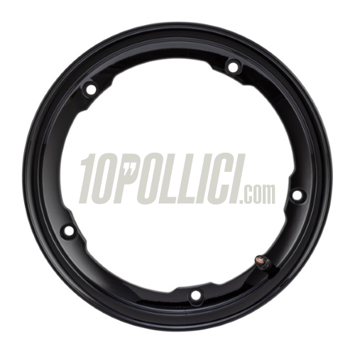 Alloy wheel rim MY SIP  2.10-10 Tubeless Vespa 50, 125 ET3 Primavera, PK, PX, T5 - shiny black 