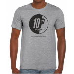 Maglietta 10POLLICI grigia, logo nero - L