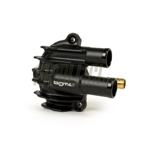 Water pump cover -BGM PRO Faster Flow- Vespa GT, GTS, GTL, GTV 125-300, GTS300 HPE - black anodised 