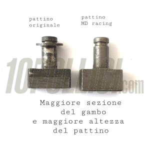 2 reinforced blocks gear fork set MD RACING for Vespa Smallframe - 2nd increasement
