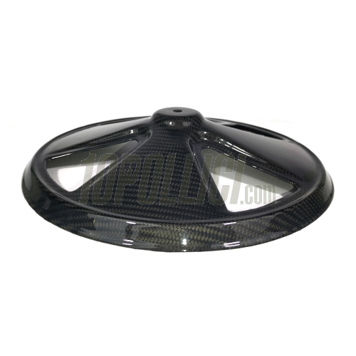 Hub cap "4 Spokes" for open 10" rim TOMAS COMPOSITI Vespa  50, Primavera, ET3, PK GT, Sprint, GL, GS, 180 SS, Sprint V, Rally, TS, PX, PE, Lusso, T5, LML - CARBON FIBER
