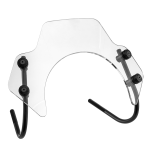 Wind shield SIP SERIES PORDOI, clear, black brackets, Vespa GTS, GTS Super 125-300ccm (2023-)
