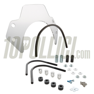 Wind shield SIP SERIES PORDOI, clear, black brackets, Vespa GTS, GTS Super 125-300ccm (2023-)
