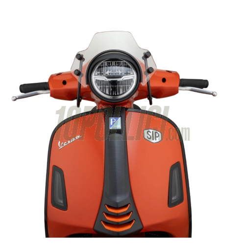 Wind shield SIP SERIES PORDOI, clear, black brackets, Vespa GTS, GTS Super 125-300ccm (2023-)