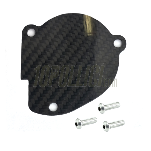 Tappo TOMAS COMPOSITI per pompa acqua carter Quattrini Vespa Smallframe - fibra di carbonio