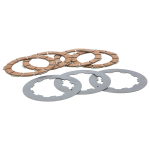 Clutch plates set FERODO FCS0545/20 Standard red - Lambretta LI, LIS, SX, TV (series 2-3), DL, GP - 4 discs