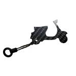 Keyring TOMAS COMPOSITI "La Vespa", carbon fiber