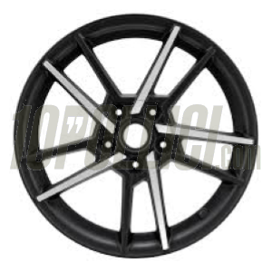 Cerchio in lega SIP MK IV anteriore e posteriore per Vespa 125-300cc GTS, GTS Super, GTV, GT 60, GT, GT L, 3.00-13", ET20, 5x86, nero lucido con raggi alluminio lucido
