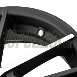 Cerchio in lega SIP MK IV anteriore e posteriore per Vespa 125-300cc GTS, GTS Super, GTV, GT 60, GT, GT L, 3.00-13", ET20, 5x86, nero lucido con raggi alluminio lucido
