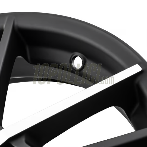 Cerchio in lega SIP MK IV anteriore e posteriore per Vespa 125-300cc GTS, GTS Super, GTV, GT 60, GT, GT L, 3.00-13", ET20, 5x86, nero lucido con raggi alluminio lucido