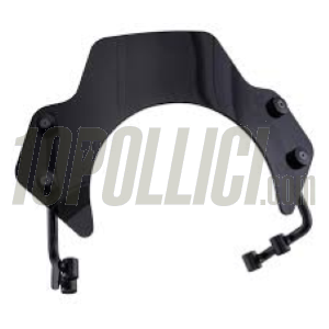 Wind shield SIP SERIES PORDOI, toned, black brackets, Vespa PX, PE