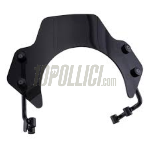 Wind shield SIP SERIES PORDOI, toned, black brackets, Vespa PX, PE
