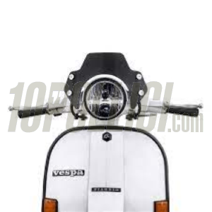 Wind shield SIP SERIES PORDOI, toned, black brackets, Vespa PX, PE