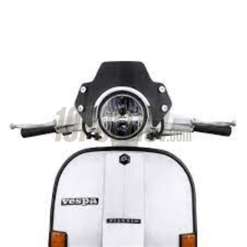 Wind shield SIP SERIES PORDOI, toned, black brackets, Vespa PX, PE