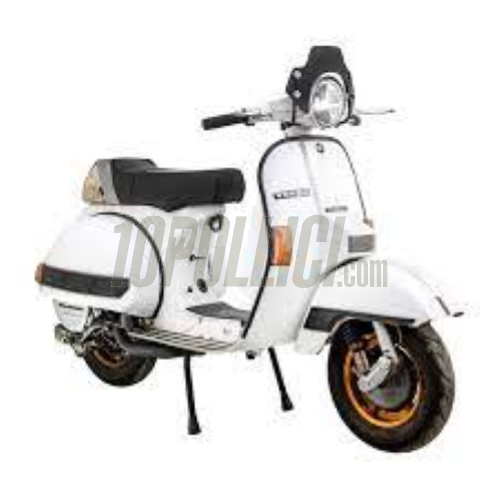 Wind shield SIP SERIES PORDOI, toned, black brackets, Vespa PX, PE