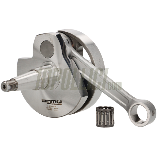 Albero motore BGM PRO anticipato - corsa 60mm, biella 128 Vespa PX200, Rally 200 (Ducati), Motovespa TX200 - per cilindri 244cc