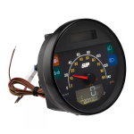 Speedometer rev counter SIP 2.1 "Lusso Style" for Vespa LML Star 125-200, Star Deluxe, Stella 2T/4T, 14.000rpm, face: grey, 140 km/h-mph 
