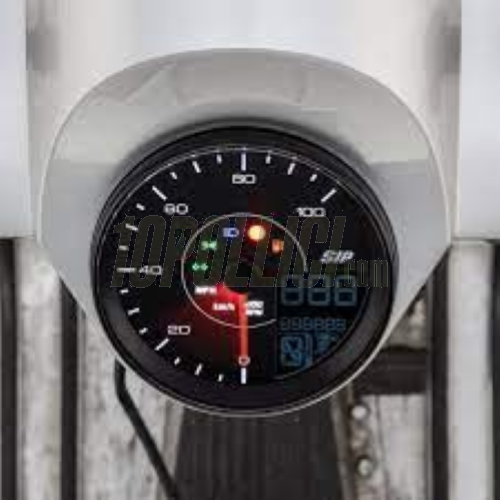 Speedometer rev counter SIP TACHO KARACHO for Vespa PX Arcobaleno, '98, MY, '11, 10.000rpm, face: black