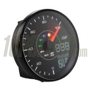 Speedometer rev counter SIP TACHO KARACHO for Vespa PX Arcobaleno, '98, MY, '11, 10.000rpm, face: black