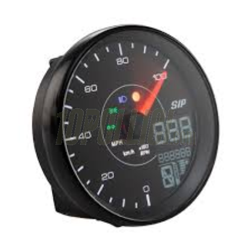 Speedometer rev counter SIP TACHO KARACHO for Vespa PX Arcobaleno, '98, MY, '11, 10.000rpm, face: black
