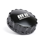 Fuel tank cap -MOTO NOSTRA, CNC, black shiny- Vespa GTS 125 (ZAPMA3100, ZAPMA3200, ZAPMA3700), Vespa GTS 150 (ZAPMA3100, ZAPMA3200), Vespa GTS 250 (ZAPM45100), Vespa GTS 300 (ZAPM45200, ZAPM45202, ZAPMA3300), Vespa GTS HPE 300 (ZAPMA3600), Vespa GTS