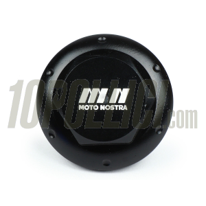 Oil drain plug -MOTO NOSTRA, CNC, black shiny- all Piaggio Leader 125-200cc, LEM 125-150cc, HE 125-150cc, IGET 125-150cc, Quasar/HPE 250-300cc, Master 400-500cc