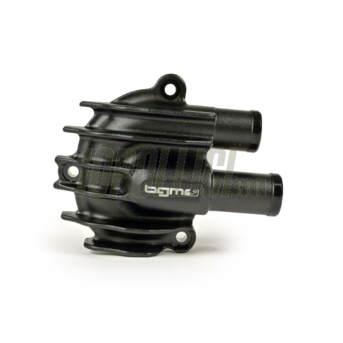 Water pump cover -BGM PRO Faster Flow- Vespa GT, GTS, GTL, GTV 125-300, GTS300 HPE - black anodised 