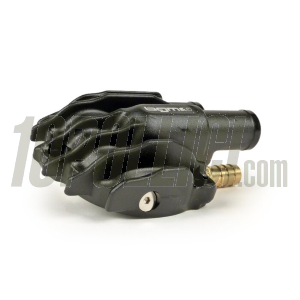 Water pump cover -BGM PRO Faster Flow- Vespa GT, GTS, GTL, GTV 125-300, GTS300 HPE - black anodised 