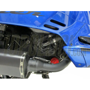 Water pump cover -BGM PRO Faster Flow- Vespa GT, GTS, GTL, GTV 125-300, GTS300 HPE - black anodised 