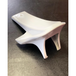 Fibreglass horncover legshield spoiler VZR Vezzola Racing Vespa Smallframe - short version
